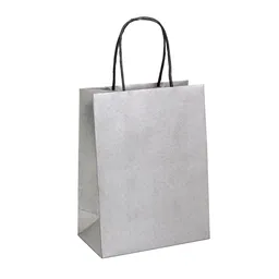 7748-0003 Gift bag NATUR silver