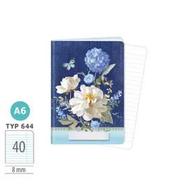1598-0400-1 Zošit A6, 40 listov, TYP 644 Spring blooms