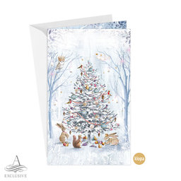 11-6514 Christmas greeting card with leap BT