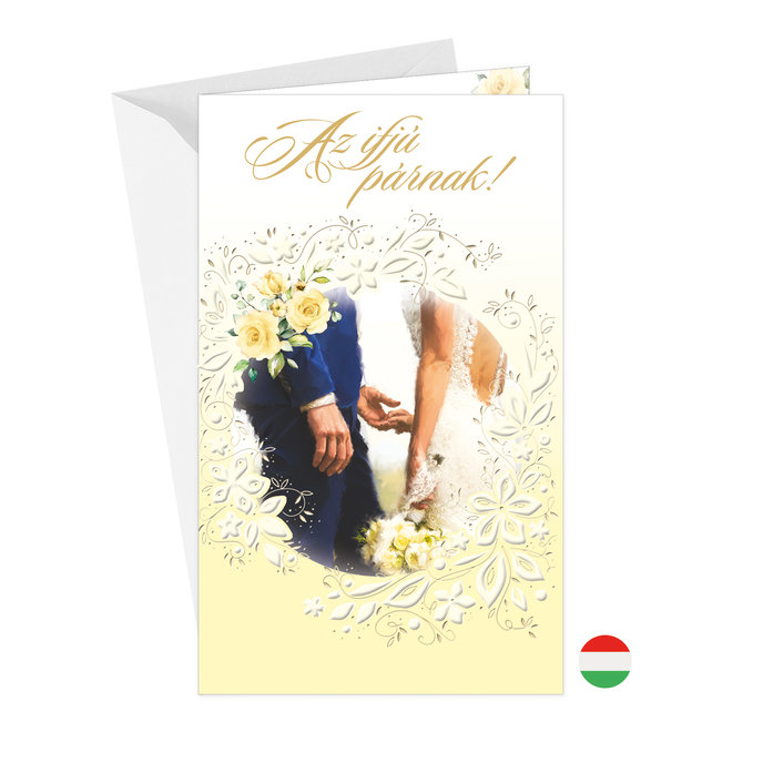 13-6138 Wedding greeting card with money flap HU