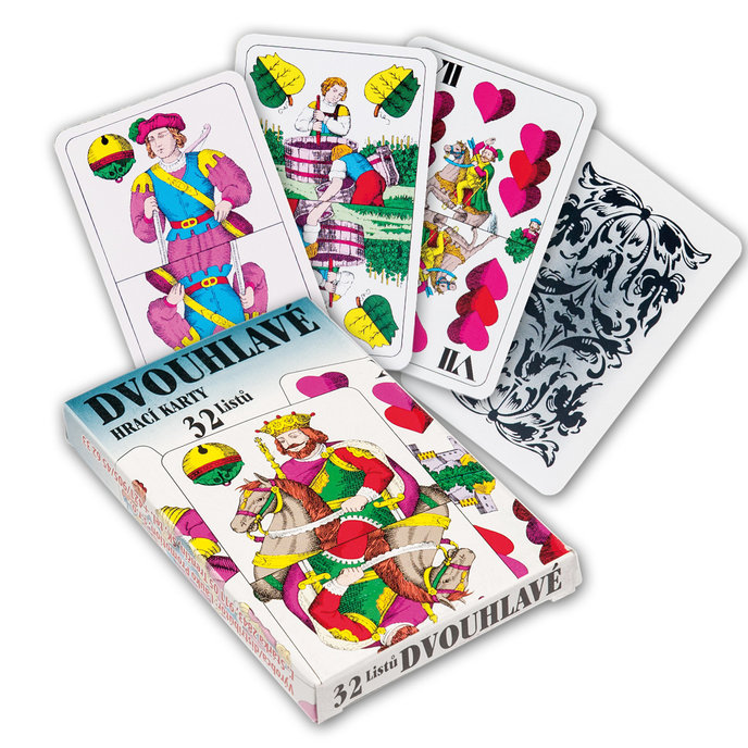 2201-0001 Playing cards Mariáš - double headed