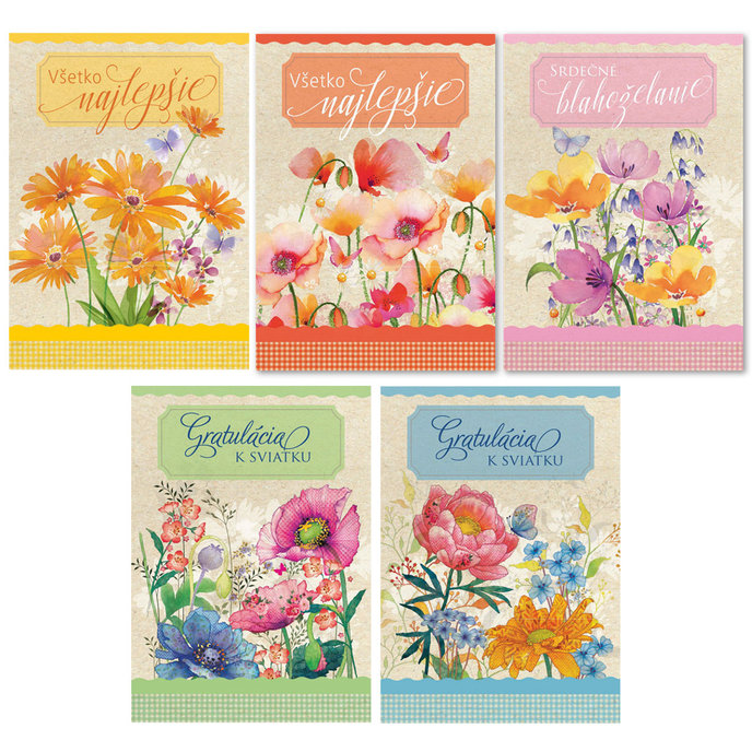 0615-0594s Card for birthdays, name days SK