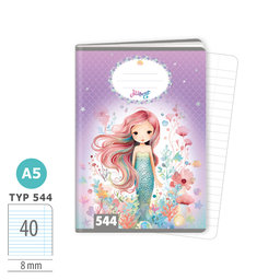 1592-0412 Zošit A5, 40 listov, TYP 544 Mermaid