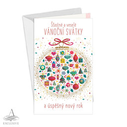 11-6535 Christmas greeting card CZ