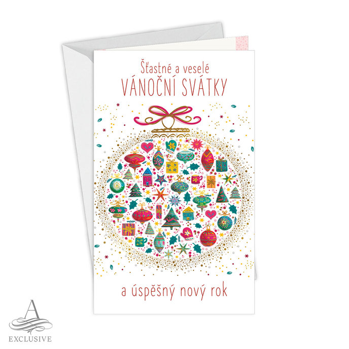 11-6535 Christmas greeting card CZ