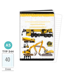 1592-0390 Zošit A5, 40 listov, TYP 544 LET’S BUILD