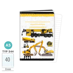 1592-0390 Zošit A5, 40 listov, TYP 544 LET’S BUILD