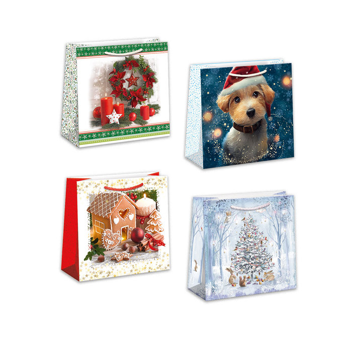 0823-0003 Darčeková taška vianočná, mix