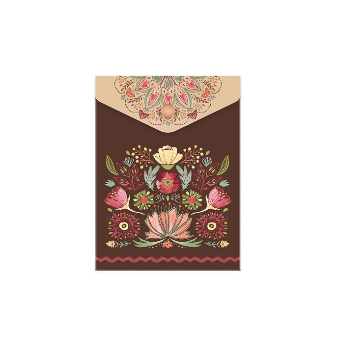1644-0389 Plastový obal A6 vert. s drukom Floral scape