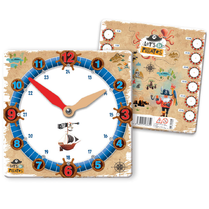 1711-0363 Paper clock Let’s be Pirates