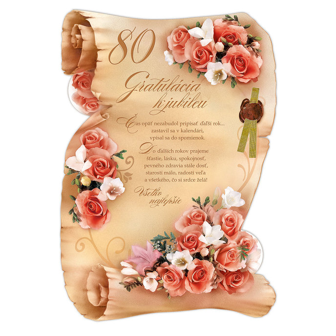 15-8008 Blahoprajná karta gratulačná SK/80