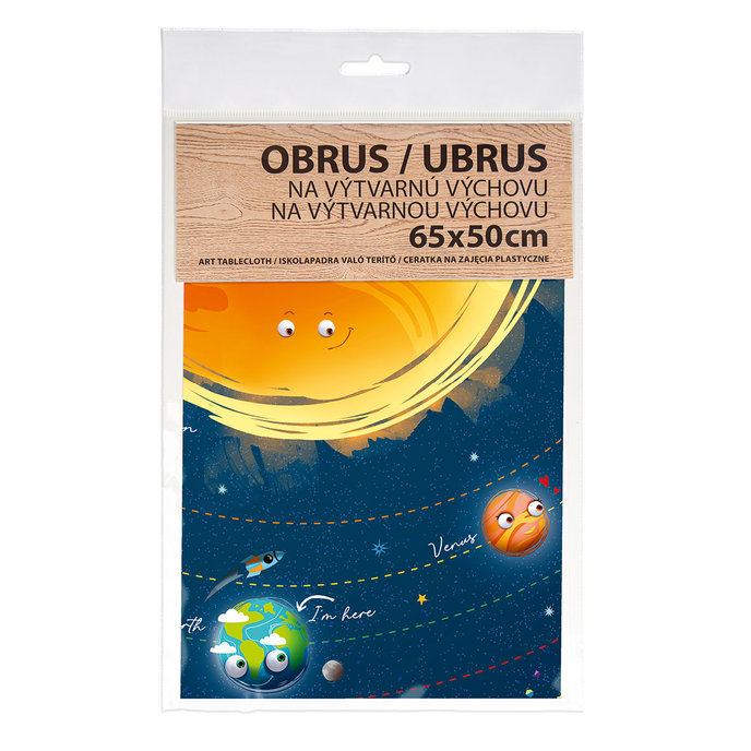 1810-0428 Obrus na výtvarnú výchovu Cosmic adventure