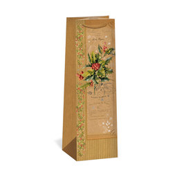 0834-0095 Gift bag for vine NATUR