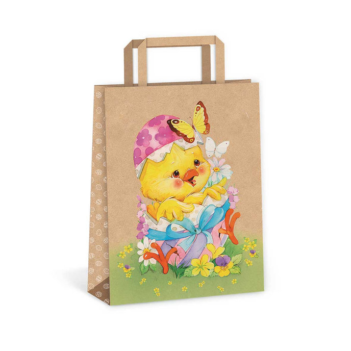 2029-2002 Easter gift bag - KRAFT 22x29x11cm