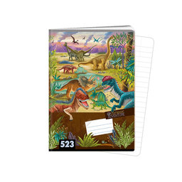 1593-0388 Zošit A5, 20 listov, TYP 523 Jurassic ADVENTURE