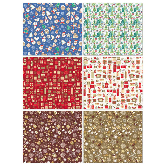 0957-0003 Baliaci papier vianočný 5x0,7m, box 50rol.