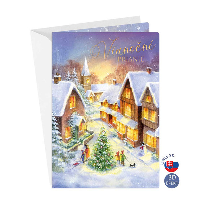 71-9017 Christmas greeting card 3D SK