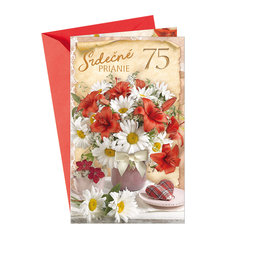 15-6395 Blahoprajná karta gratulačná  SK/75
