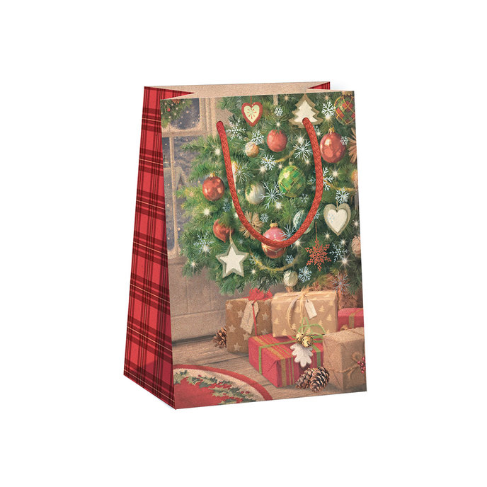0824-0055 Darčeková taška vianočná NATUR