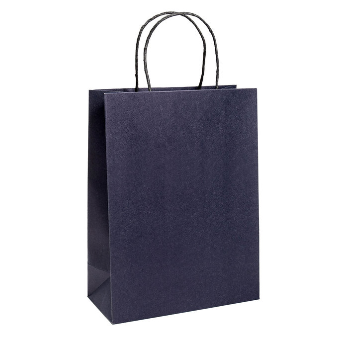 7758-0002 Gift bag NATUR blue
