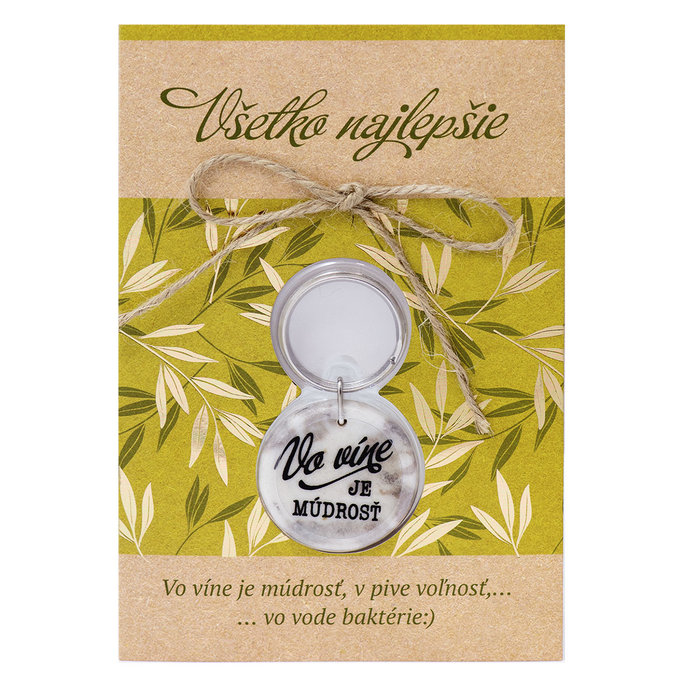 2322-0014 Greeting card with keyring