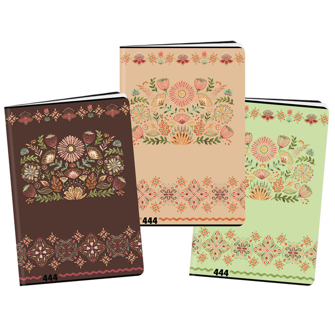 1506-0389 Zošit A4, 40 listov, TYP 444 Floral scape