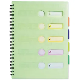 1552-0009 Spiral notepad A4 with dividers