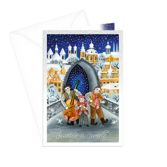 71-8009 Christmas greeting card with music SK