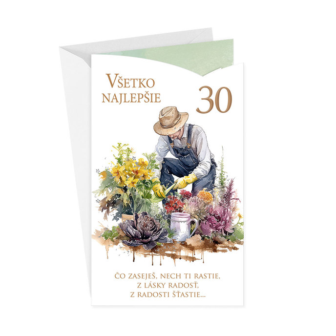 15-6588 Blahoprajná karta gratulačná SK/30
