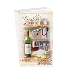 15-6512 Blahoprajná karta gratulačná klopa na peniaze SK/70