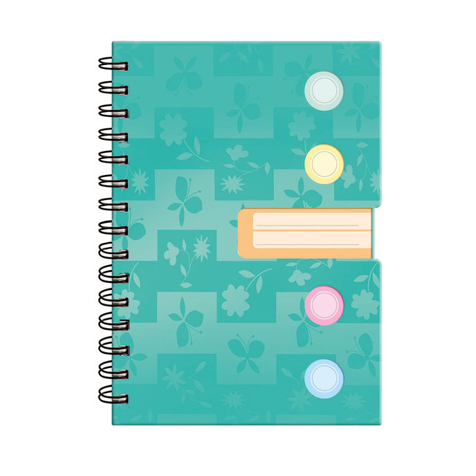 1553-0003 Spiral notepad B6 with dividers
