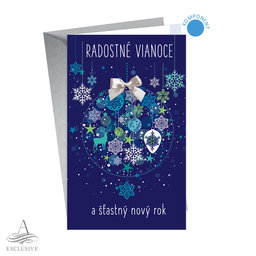 11-6538 Blahoprajná karta vianočná SK