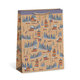 0884-0100 Darčeková taška vianočná NATUR