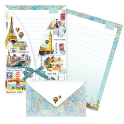 1051-0431 Letter writing set Travel Time
