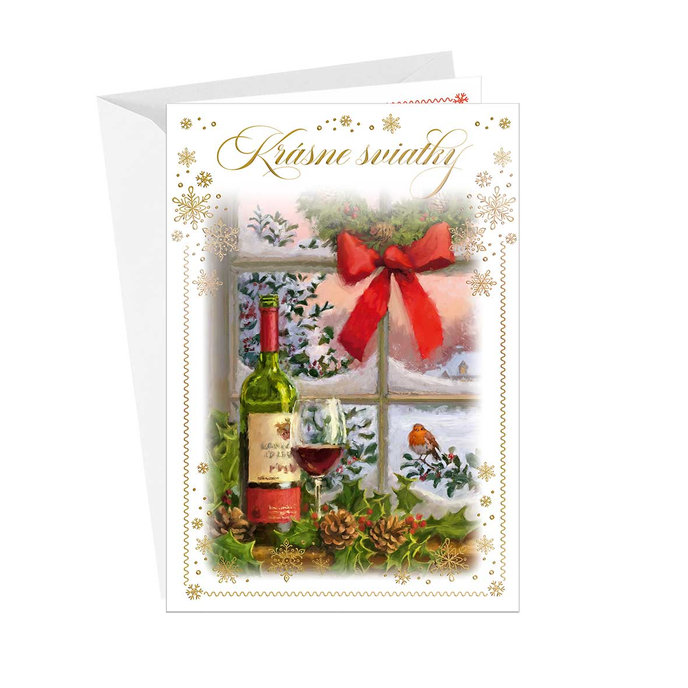 71-8019 Christmas greeting card music SK
