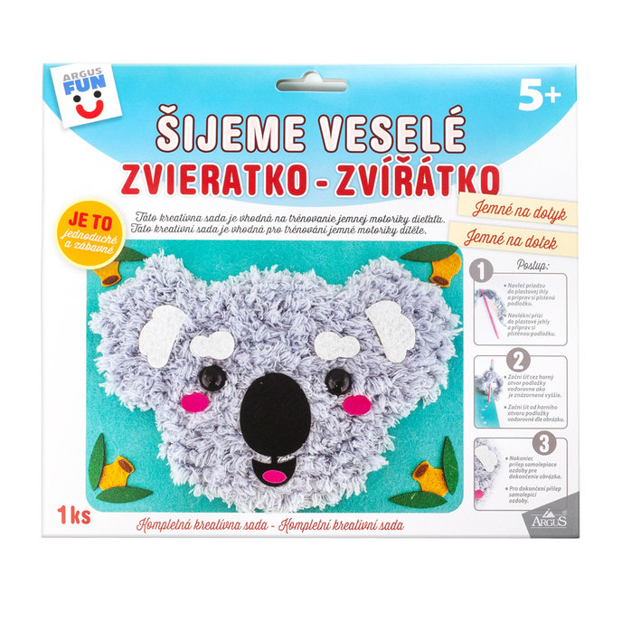 1938-0002 Kreatívna sada - šijeme plstené zvieratko