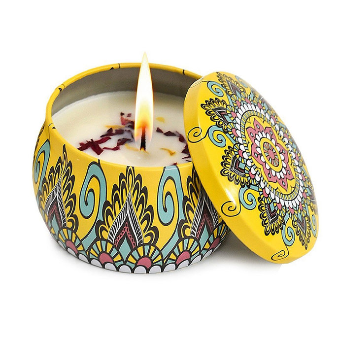 2358-0023 Mandala scented candle - LEMON EUCALYPTUS