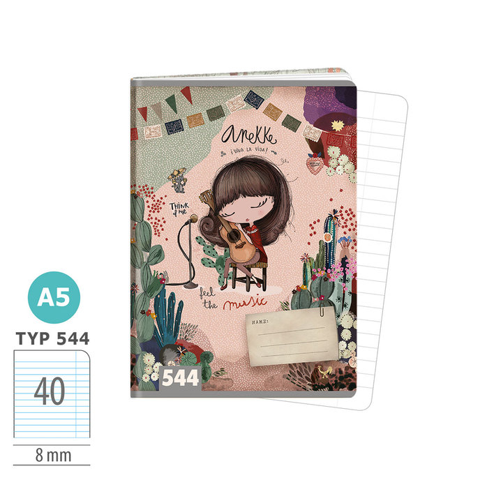 1595-0331 Exercise book A5, TYPE 544 lic. Anekke