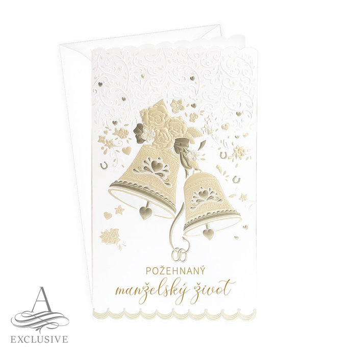 13-433A  Wedding greeting card SK