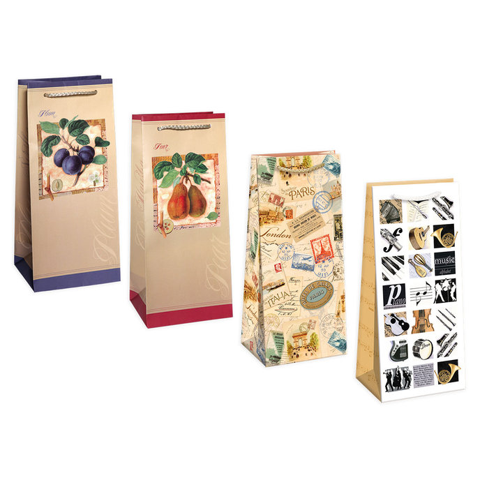 0775-0009 Darčeková taška na koňak mix.