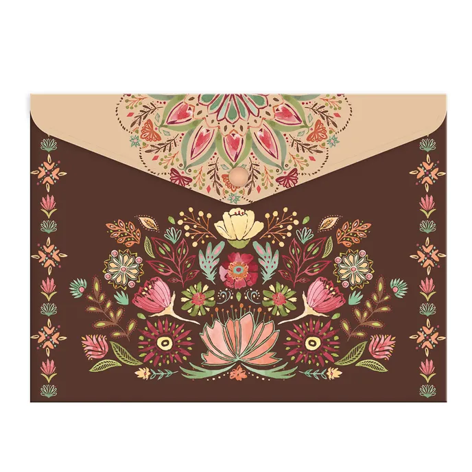 1650-0389 Plastic envelope A4 Floral scape