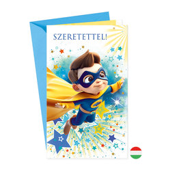 17-6071 Blahoprajná karta detská klopa na peniaze HU