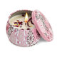 2358-0030 Floral candle - ROMANTIC LANGUAGE OF FLOWERS