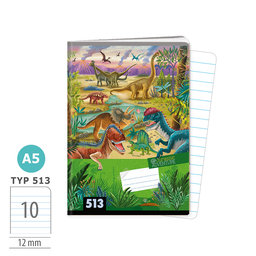 1594-0388 Zošit A5, 10 listov, TYP 513 Jurassic ADVENTURE