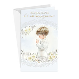 19-654 Greeting card with money flap SK/First holy communion