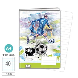 1582-0413 Exercise book A4, TYPE 444 GOAL TIME