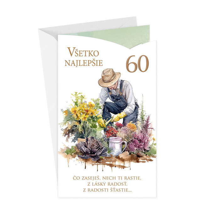 15-6588 Blahoprajná karta gratulačná SK/60