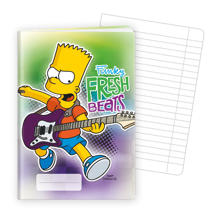 1585-0187 Zošit A4, 40 listov, TYP 444 lic. The Simpsons