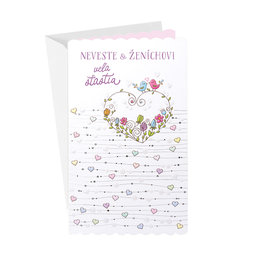 13-6181 Blahoprajná karta svadobná SK