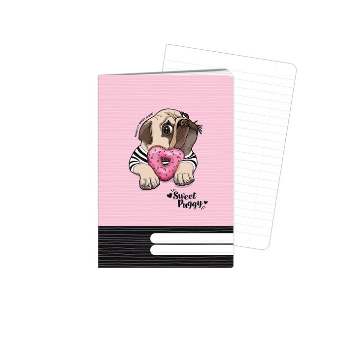 1598-0361-1 Exercise book A6, TYPE 644 Puggy